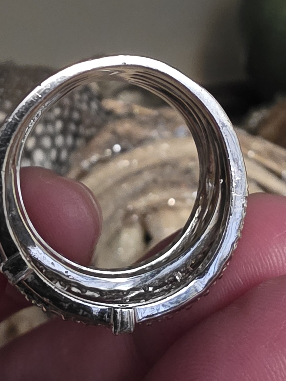 Crislu Entwined Platinum Plated & Silver Multi-Row CZ Wrap Ring - Picture 10 of 16